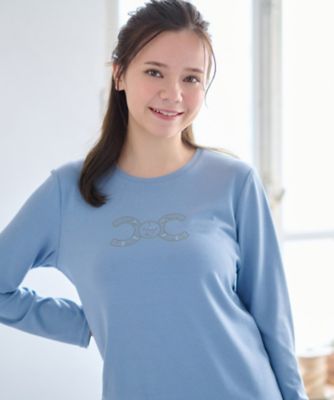 ＜CARA O CRUZ (Women)＞洗える　ロゴＴシャツ