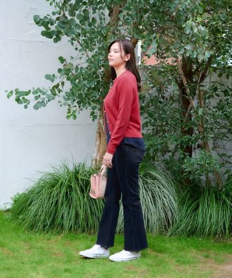 【あったか】裏起毛のデニムジャージパンツ