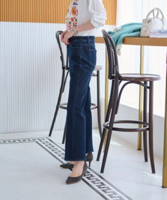 【あったか】裏起毛のデニムジャージパンツ