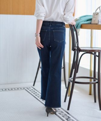【あったか】裏起毛のデニムジャージパンツ