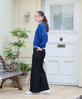洗える　ストレッチワイドデニム