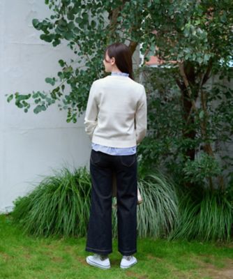洗える　ストレッチワイドデニム