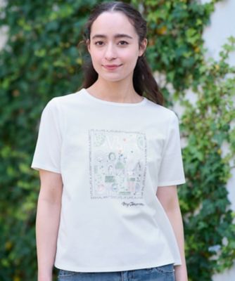 洗える　スパンコール刺繍の旅Ｔシャツ
