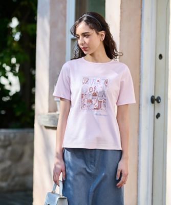 洗える　スパンコール刺繍の旅Ｔシャツ