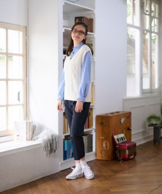 洗える アランニットベスト | CARA O CRUZ (Women)/キャラ・オ・クルス