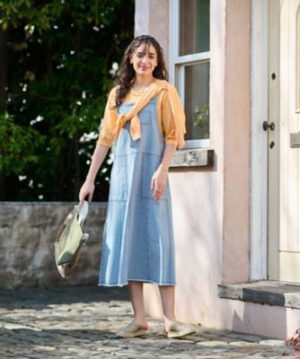 洗える ヒッコリーのジャンパースカート | CARA O CRUZ (Women