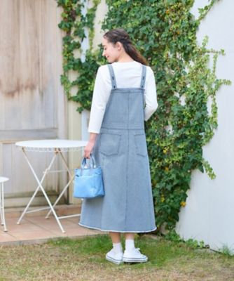 洗える ヒッコリーのジャンパースカート | CARA O CRUZ (Women)/キャラ