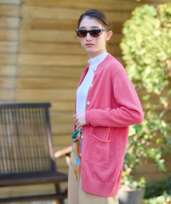 ＜CARA O CRUZ (Women)＞スタンドカラーのカーディガン