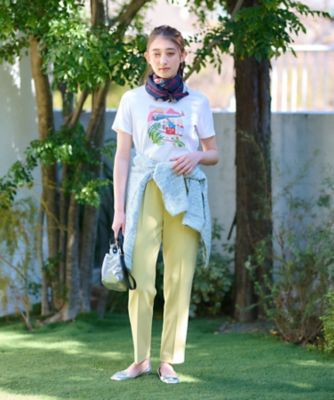 洗える　ウエストゴムセンターブレスパンツ