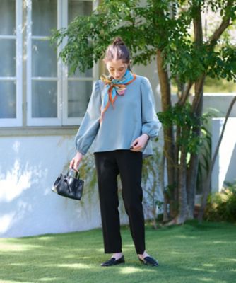 洗える　ウエストゴムセンターブレスパンツ