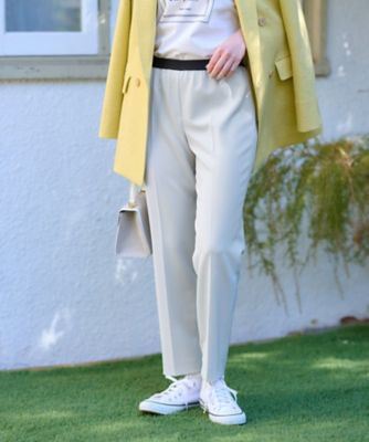 洗える　ウエストゴムセンターブレスパンツ