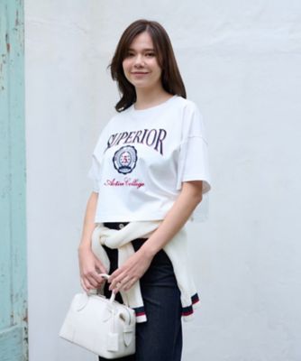 洗える　ロゴエンブレムＴシャツ