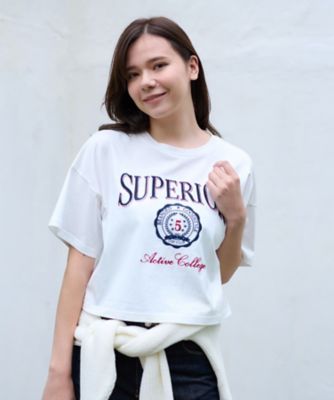 ＜CARA O CRUZ (Women)＞洗える　ロゴエンブレムＴシャツ