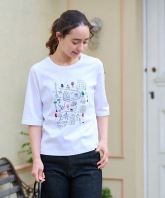 プリント刺繍Ｔシャツ【３５ｔｈ】