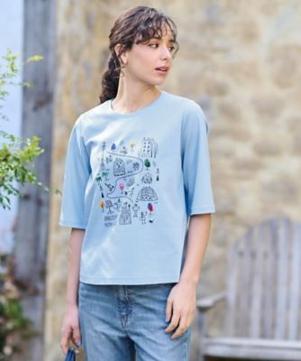 プリント刺繍Ｔシャツ【３５ｔｈ】
