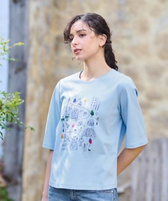 プリント刺繍Ｔシャツ【３５ｔｈ】