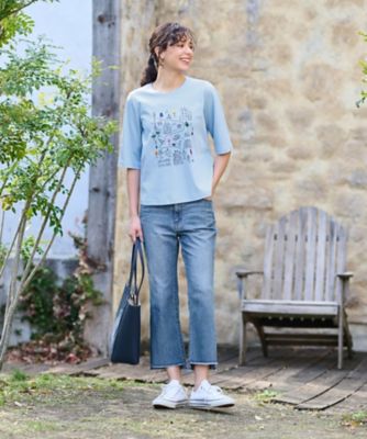 プリント刺繍Ｔシャツ【３５ｔｈ】