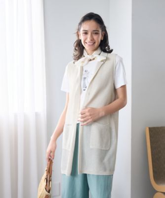 ＜CARA O CRUZ (Women)＞ニットテーラードジレ