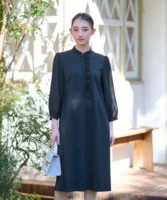 洗える　前立フリルワンピース【セレモニー】