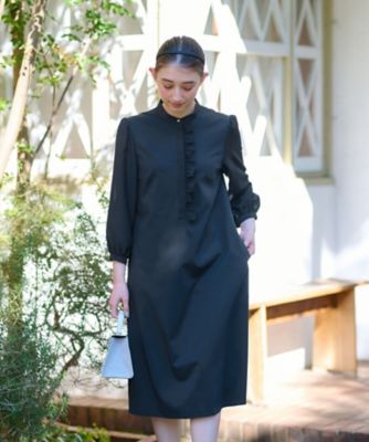 洗える　前立フリルワンピース【セレモニー】