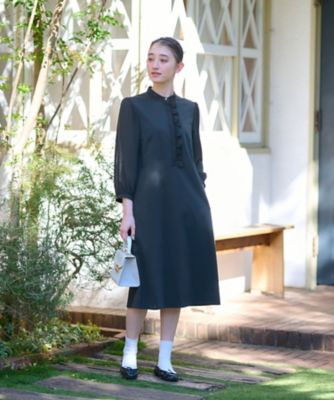 洗える　前立フリルワンピース【セレモニー】