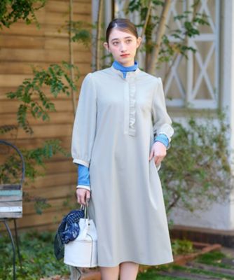 洗える　前立フリルワンピース【セレモニー】