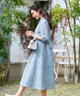 ＜CARA O CRUZ (Women)＞小花柄シャツワンピース