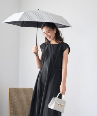 ＜CARA O CRUZ (Women)＞【晴雨兼用】ドット折り畳み傘