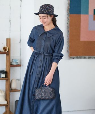 ＜CARA O CRUZ (Women)＞ピンタックワンピース
