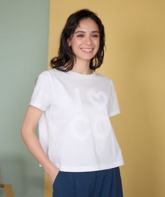 【人気】ロゴ刺繍Ｔシャツ