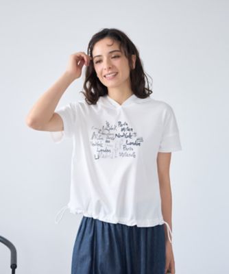フーデッドカットソー