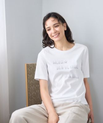 ＜CARA O CRUZ (Women)＞【冷感】ホットフィットロゴＴシャツ【ＣｏＣ　ｂｙ　ＣＡＲＡ　Ｏ　ＣＲＵＺ】