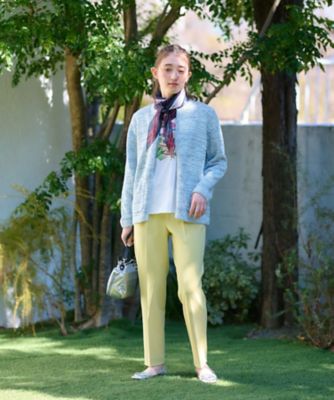 ボーダー×ロゴプリントスカーフ | CARA O CRUZ (Women)/キャラ・オ