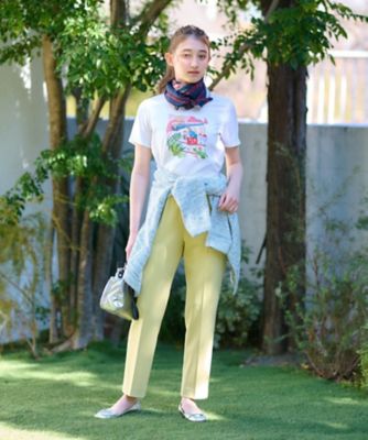 ボーダー×ロゴプリントスカーフ | CARA O CRUZ (Women)/キャラ・オ