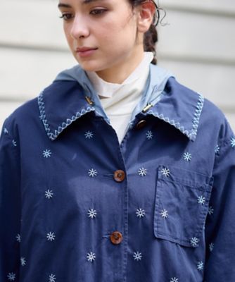 刺繍シャツジャケット | CARA O CRUZ (Women)/キャラ・オ・クルス