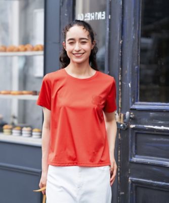 25春夏GRENOBLE★クルーネックTシャツ【各色】 ZAMPA クルーネックT｜ナチュラルファッション・ナチュラル服の通販