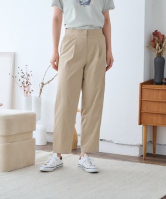 【美品】バビロン 24SS オックスホルタータックパンツ オールインワン F セール】ダンプタックワイドパンツ（その他パンツ）｜BABYLONE