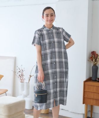 ＜CARA O CRUZ (Women)＞チェックシャツワンピース