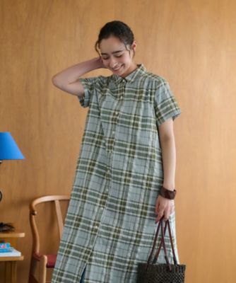 チェックシャツワンピース | CARA O CRUZ (Women)/キャラ・オ