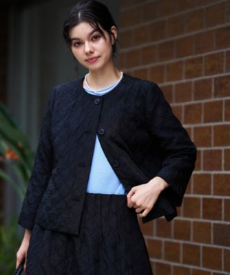 きれいめ】洗える ノーカラージャケット【セットアップ】 | CARA O