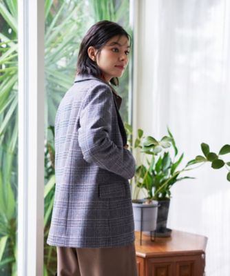 残りわずか】【正統派】グレンチェックブレザー | CARA O CRUZ (Women