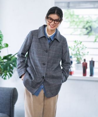 正統派】グレンチェックジャケット | CARA O CRUZ (Women)/キャラ・オ