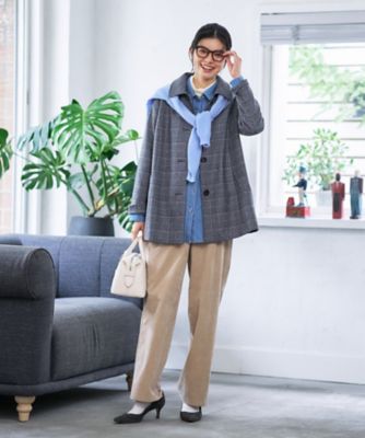 正統派】グレンチェックジャケット | CARA O CRUZ (Women)/キャラ・オ