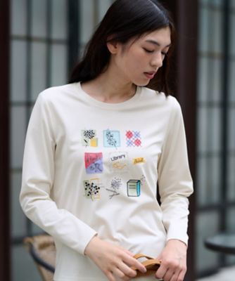 CARA O CRUZ (Women)/キャラ・オ・クルス アートワークカットソー 81ベージュ トップス【三越伊勢丹/公式】