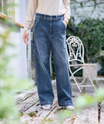 ペインターワイドデニムパンツ | CARA O CRUZ (Women)/キャラ・オ