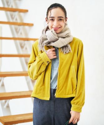 ＜CARA O CRUZ (Women)＞コーデュロイジップジャケット