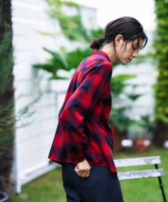 チェックバンドカラーブラウス | CARA O CRUZ (Women)/キャラ・オ