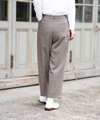 千鳥格子柄テーパードパンツ【セットアップ】 | CARA O CRUZ (Women