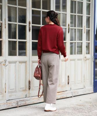 and per se 千鳥格子 裏起毛 ロゴ刺しゅう　パンツ　サイズ85 総柄 千鳥格子 パンツ 1111320 PLEATSPLEASE 千鳥格子 ハーフパンツ 公式通販