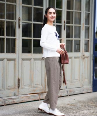 千鳥格子柄テーパードパンツ【セットアップ】 | CARA O CRUZ (Women